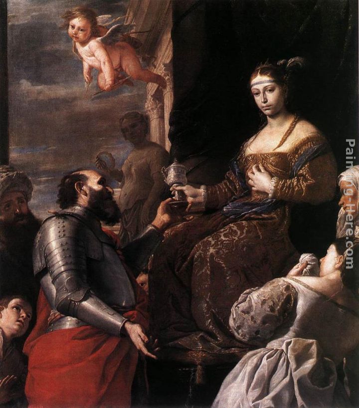 Sophonisba Receiving the Goblet painting - Mattia Preti Sophonisba Receiving the Goblet art painting